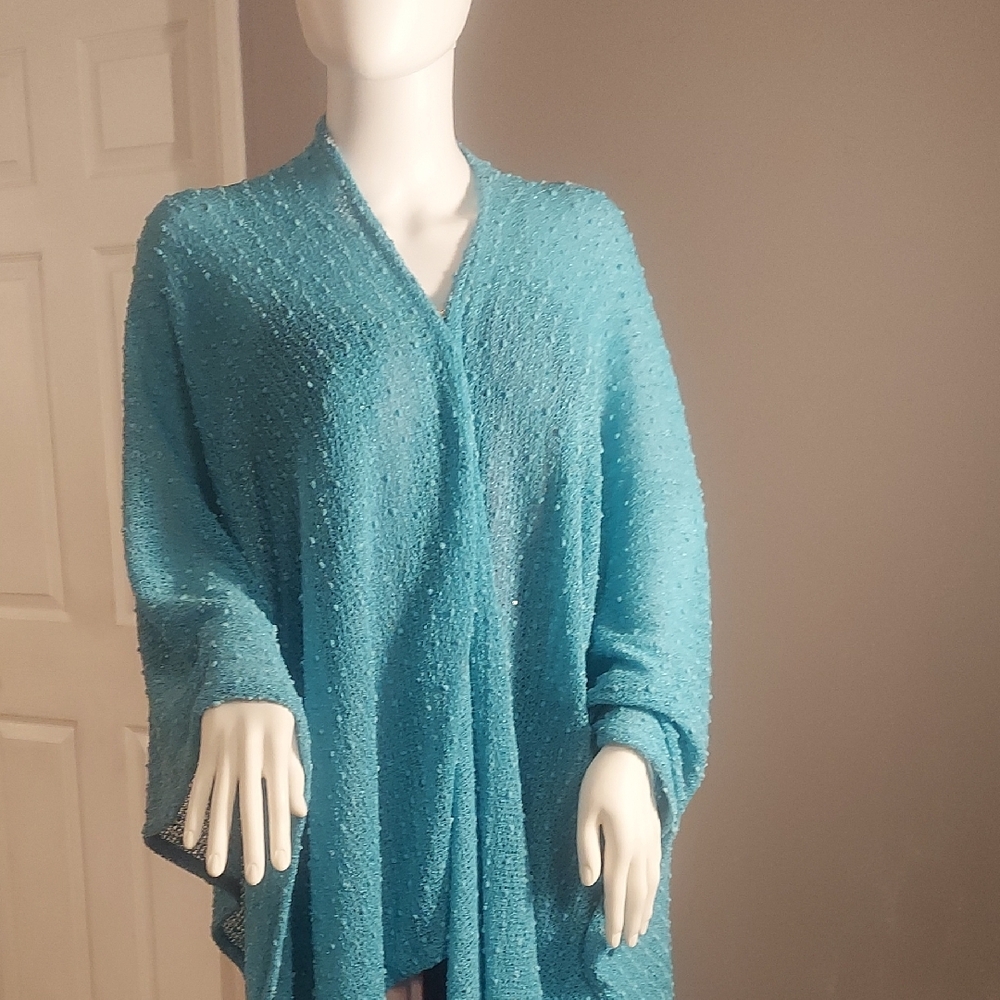 Elegant Turquoise Women's Sweater